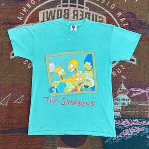 1990 Official The Simpsons Matt Groening Family Portrait Tee